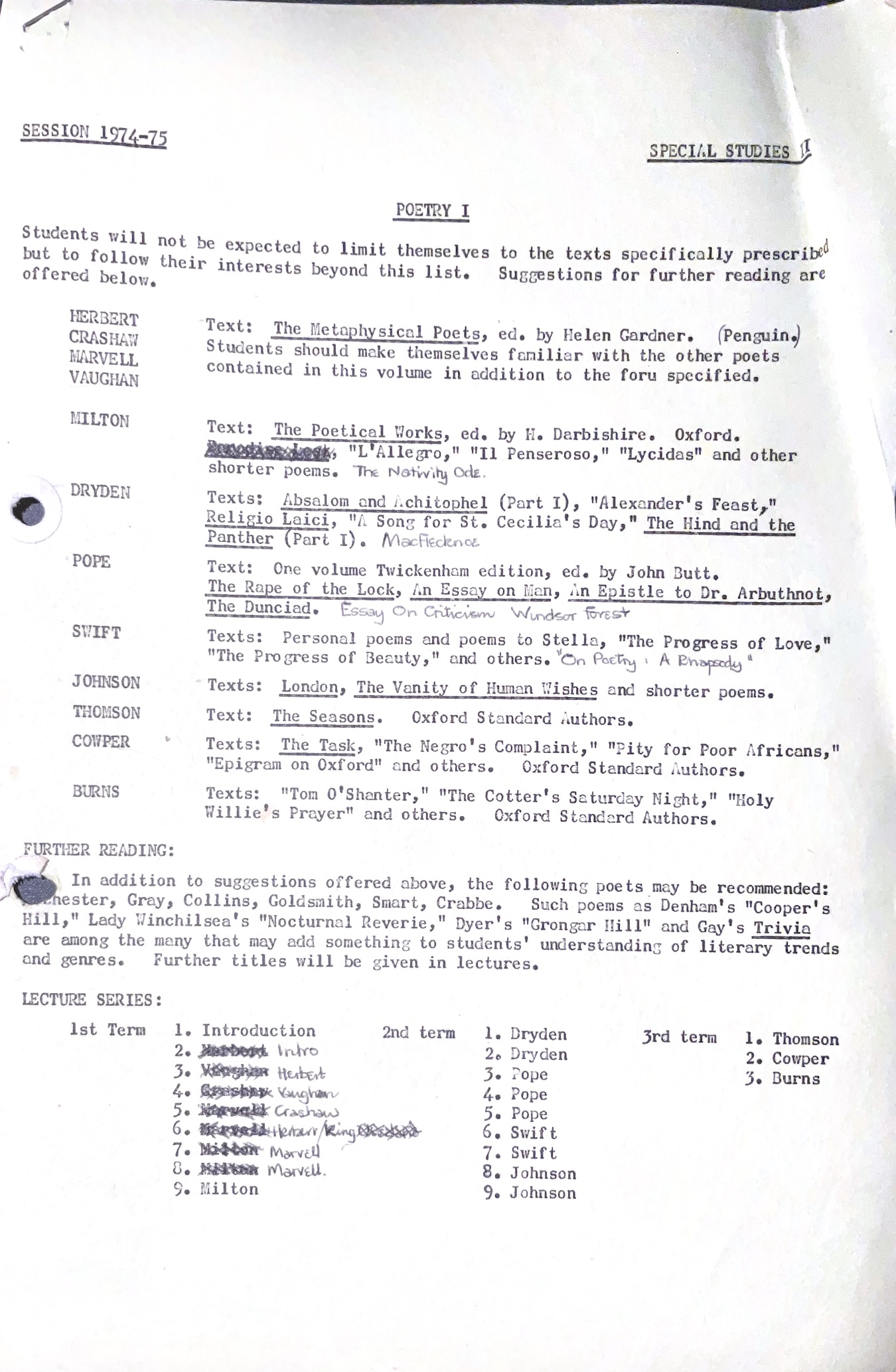 Scheming through the second year